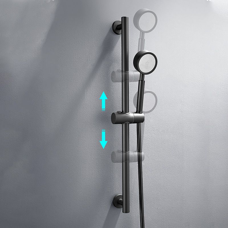 Modern Round Shower Combo Wall Mounted Included Hand Shower and Faucet Clearhalo 'Bathroom Remodel & Bathroom Fixtures' 'Home Improvement' 'home_improvement' 'home_improvement_shower_faucets' 'Shower Faucets & Systems' 'shower_faucets' 'Showers & Bathtubs Plumbing' 'Showers & Bathtubs' 1200x1200_dd1ffbad-92fd-4d7d-9e42-d263bb5d2e2e