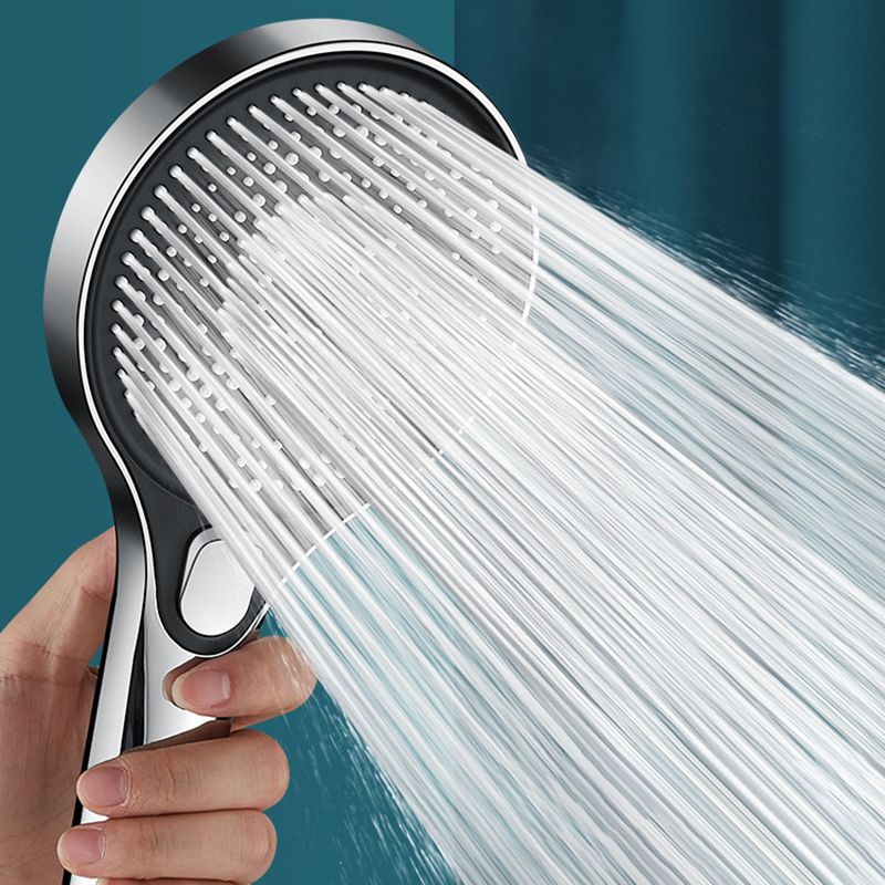Modern Round Hand Shower Adjustable Spray Pattern Wall-Mount Hand Shower Clearhalo 'Bathroom Remodel & Bathroom Fixtures' 'Home Improvement' 'home_improvement' 'home_improvement_shower_heads' 'Shower Heads' 'shower_heads' 'Showers & Bathtubs Plumbing' 'Showers & Bathtubs' 1200x1200_dd33ecfa-0b77-46a6-b930-eb6aef399284