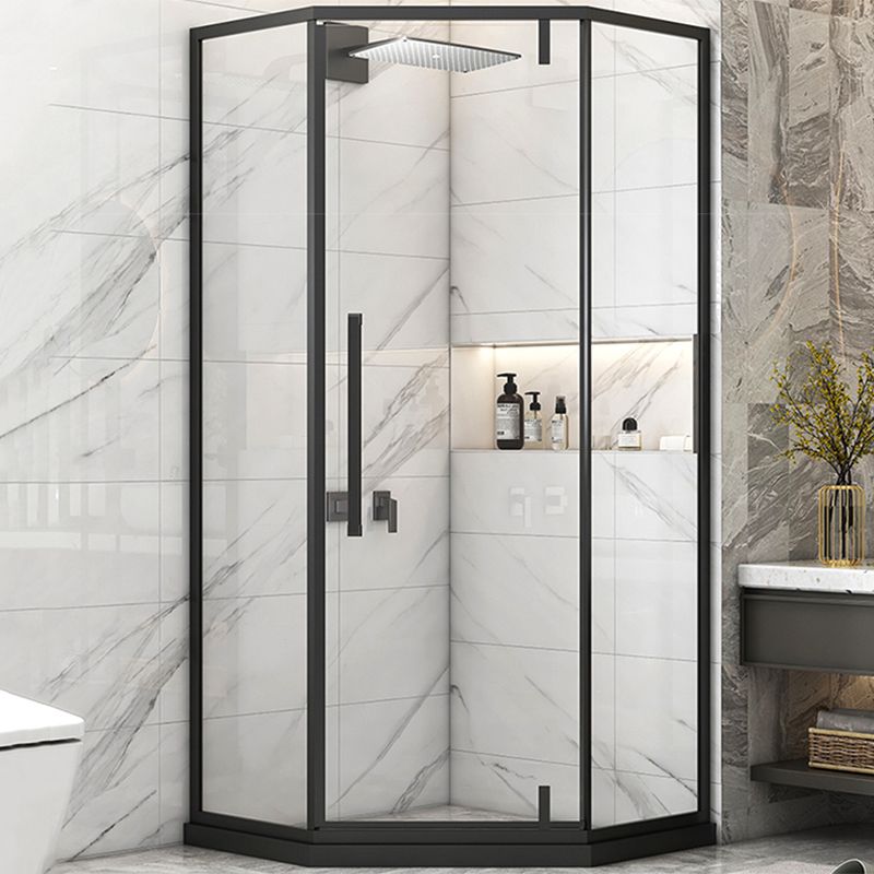 Tempered Glass Shower Stall with Fixed Panel Neo-Angle Corner Shower Stall Clearhalo 'Bathroom Remodel & Bathroom Fixtures' 'Home Improvement' 'home_improvement' 'home_improvement_shower_stalls_enclosures' 'Shower Stalls & Enclosures' 'shower_stalls_enclosures' 'Showers & Bathtubs' 1200x1200_dd4e3b5b-a68f-4c9b-9676-20b28c6f73a5
