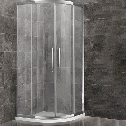 Framed Double Sliding Shower Enclosure Tempered Glass Shower Enclosure Clearhalo 'Bathroom Remodel & Bathroom Fixtures' 'Home Improvement' 'home_improvement' 'home_improvement_shower_stalls_enclosures' 'Shower Stalls & Enclosures' 'shower_stalls_enclosures' 'Showers & Bathtubs' 1200x1200_dd5c4729-9473-4689-9e36-f947e0ffac6d