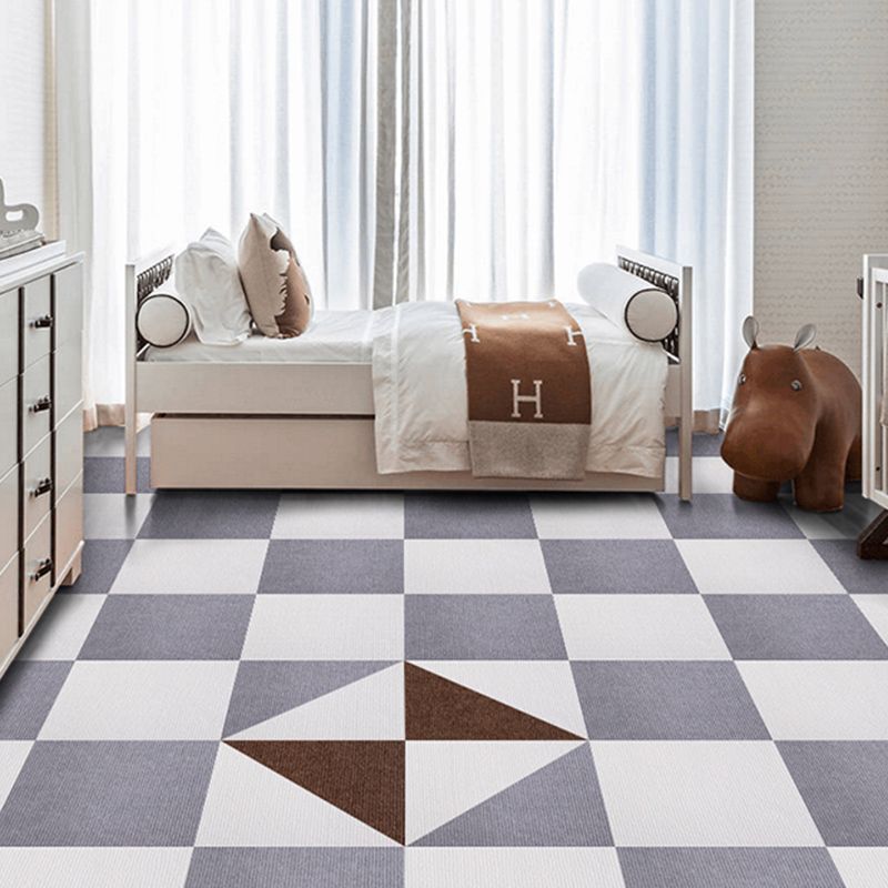Carpet Tile Fade Resistant Solid Color Self-Stick Carpet Tiles Living Room Clearhalo 'Carpet Tiles & Carpet Squares' 'carpet_tiles_carpet_squares' 'Flooring 'Home Improvement' 'home_improvement' 'home_improvement_carpet_tiles_carpet_squares' Walls and Ceiling' 1200x1200_dd61b590-dae4-4ed4-a48d-31c92fa85459