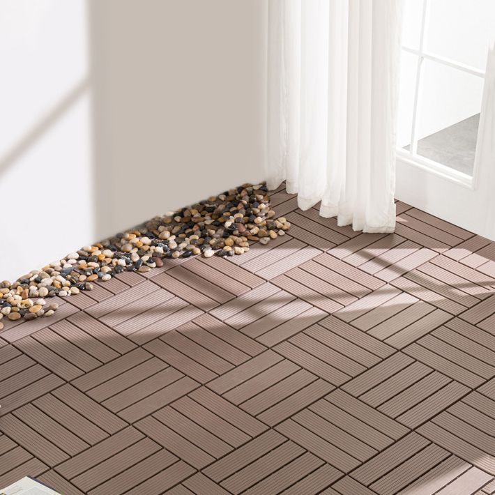 Outdoors Waterproof Laminate Flooring Dark Slip Resistant Laminate Clearhalo 'Flooring 'Home Improvement' 'home_improvement' 'home_improvement_laminate_flooring' 'Laminate Flooring' 'laminate_flooring' Walls and Ceiling' 1200x1200_dd6212d7-f38e-423a-9afc-229ba8e61dfa