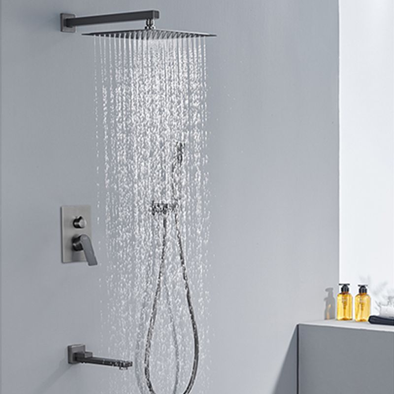 Modern Shower System Brass Temperature Control Ceiling Mounted Shower Faucet Clearhalo 'Bathroom Remodel & Bathroom Fixtures' 'Home Improvement' 'home_improvement' 'home_improvement_shower_faucets' 'Shower Faucets & Systems' 'shower_faucets' 'Showers & Bathtubs Plumbing' 'Showers & Bathtubs' 1200x1200_dd64c1bb-81ab-447d-8ee0-acebcd3c12b7