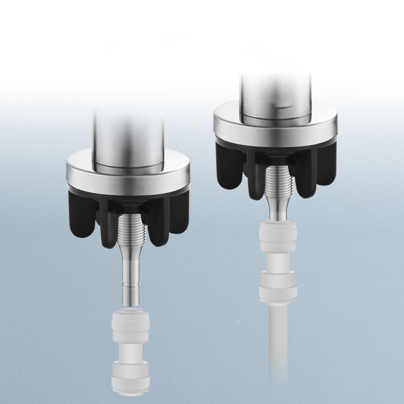 Stainless Steel Kitchen Faucet with Handle Gooseneck Standard Kitchen Faucets Clearhalo 'Home Improvement' 'home_improvement' 'home_improvement_kitchen_faucets' 'Kitchen Faucets' 'Kitchen Remodel & Kitchen Fixtures' 'Kitchen Sinks & Faucet Components' 'kitchen_faucets' 1200x1200_dd6b1f77-ed6c-42d3-89a5-16b479f1ee28