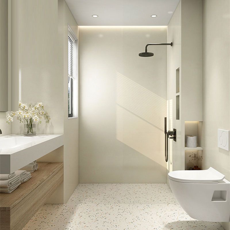 Modern Style Wall Tile Pure Color Straight Edge Rectangle Waterproof Wall Tile Clearhalo 'Floor Tiles & Wall Tiles' 'floor_tiles_wall_tiles' 'Flooring 'Home Improvement' 'home_improvement' 'home_improvement_floor_tiles_wall_tiles' Walls and Ceiling' 1200x1200_dd72584c-e117-4cad-81bd-b2972c4f60e7