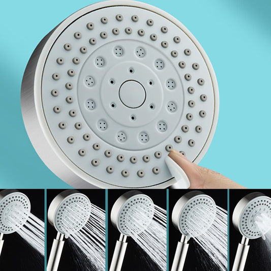 Stainless Steel Round Hand Shower Adjustable Spray Pattern Showerhead Clearhalo 'Bathroom Remodel & Bathroom Fixtures' 'Home Improvement' 'home_improvement' 'home_improvement_shower_heads' 'Shower Heads' 'shower_heads' 'Showers & Bathtubs Plumbing' 'Showers & Bathtubs' 1200x1200_dd74ef4f-758a-4989-a714-156ab5d14f71