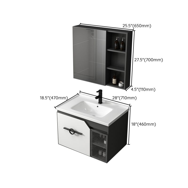 Modern Single Sink Vanity Metal Base Rectangular Wall Mount Vanity Set Clearhalo 'Bathroom Remodel & Bathroom Fixtures' 'Bathroom Vanities' 'bathroom_vanities' 'Home Improvement' 'home_improvement' 'home_improvement_bathroom_vanities' 1200x1200_dd8ff55d-10f8-4c8c-9ff9-3c6114ad4746