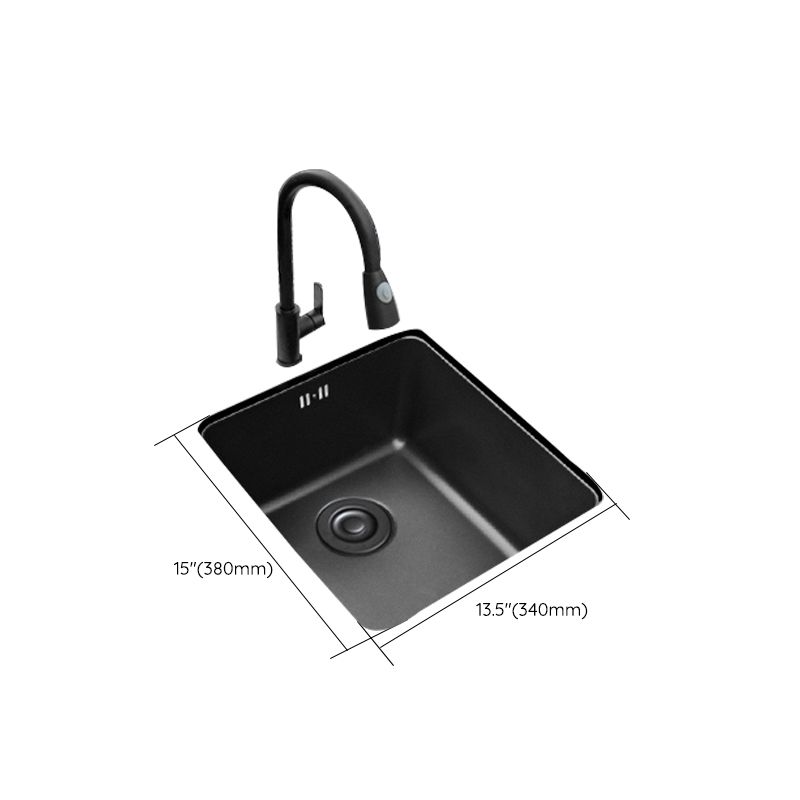 Black Stainless Steel Sink Single Bowl Undermount Sink with Basket Strainer Clearhalo 'Home Improvement' 'home_improvement' 'home_improvement_kitchen_sinks' 'Kitchen Remodel & Kitchen Fixtures' 'Kitchen Sinks & Faucet Components' 'Kitchen Sinks' 'kitchen_sinks' 1200x1200_dd9c9a4b-db3a-4f3b-953d-2010779e647c