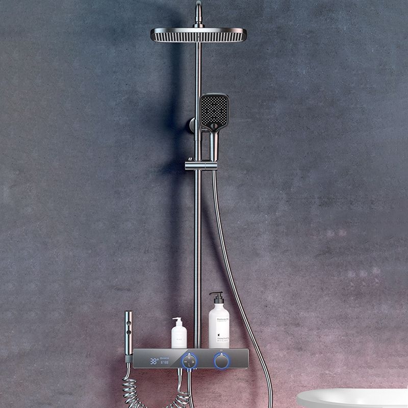 Modern Shower Trim Handheld Shower Head Wall Mounted Rain Shower Head Shower Trim Clearhalo 'Bathroom Remodel & Bathroom Fixtures' 'Home Improvement' 'home_improvement' 'home_improvement_shower_faucets' 'Shower Faucets & Systems' 'shower_faucets' 'Showers & Bathtubs Plumbing' 'Showers & Bathtubs' 1200x1200_dd9dccb8-aa65-4d26-a6c5-e7bb5ed1f3b9