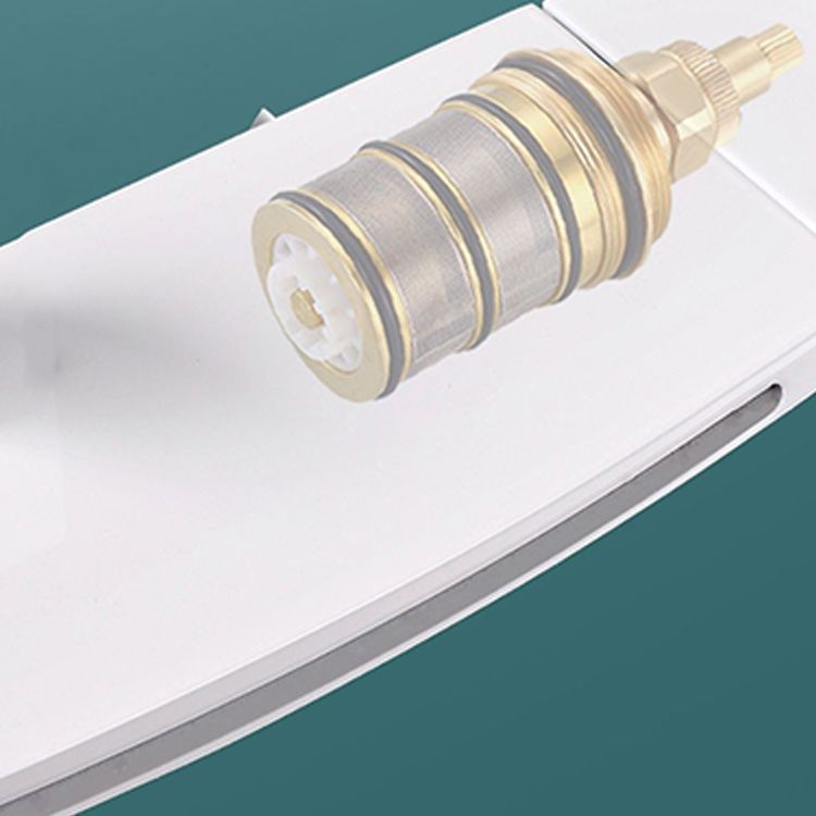 Brass Waterfall Spout Sink Faucet with 2-Handle Bathroom Faucet Clearhalo 'Bathroom Remodel & Bathroom Fixtures' 'Bathtub Faucets' 'bathtub_faucets' 'Home Improvement' 'home_improvement' 'home_improvement_bathtub_faucets' 1200x1200_dda08f02-d434-4a3b-9827-400e6dfb03ae