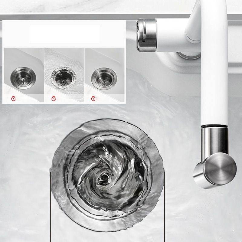 Contemporary Style Kitchen Sink Kitchen Sink with Basket Strainer Clearhalo 'Home Improvement' 'home_improvement' 'home_improvement_kitchen_sinks' 'Kitchen Remodel & Kitchen Fixtures' 'Kitchen Sinks & Faucet Components' 'Kitchen Sinks' 'kitchen_sinks' 1200x1200_ddb79731-f6ab-438c-8df5-ec861add0652