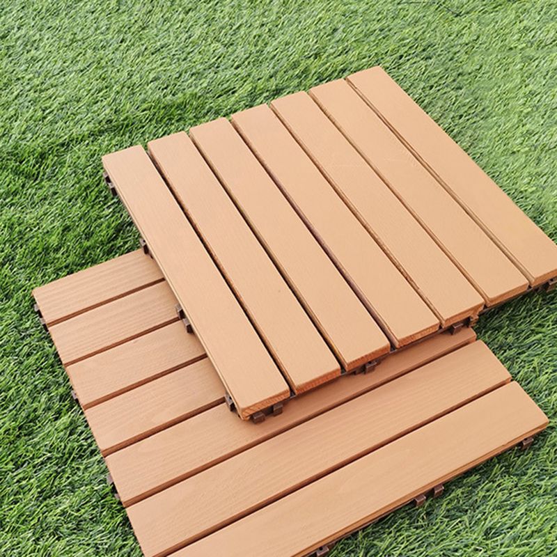 Yellow 6-Slat Square Wood Flooring Tiles Snap Fit Installation Floor Board Tiles Clearhalo 'Home Improvement' 'home_improvement' 'home_improvement_outdoor_deck_tiles_planks' 'Outdoor Deck Tiles & Planks' 'Outdoor Flooring & Tile' 'Outdoor Remodel' 'outdoor_deck_tiles_planks' 1200x1200_ddbd65c0-7abf-4bd2-ab50-d3f200b22bbe