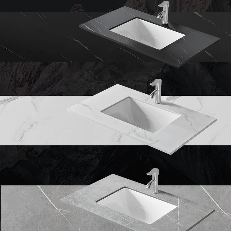 Bathroom Sink Vanity Rectangular Ceramic Sink Drawers Mirror Vanity with Faucet Clearhalo 'Bathroom Remodel & Bathroom Fixtures' 'Bathroom Vanities' 'bathroom_vanities' 'Home Improvement' 'home_improvement' 'home_improvement_bathroom_vanities' 1200x1200_ddc69359-f9b4-4f9f-af99-7ae8ba11c9b7