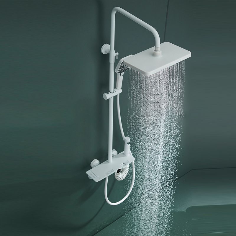 Modern Shower Trim Brass Temperature Control Wall Mounted Shower System Clearhalo 'Bathroom Remodel & Bathroom Fixtures' 'Home Improvement' 'home_improvement' 'home_improvement_shower_faucets' 'Shower Faucets & Systems' 'shower_faucets' 'Showers & Bathtubs Plumbing' 'Showers & Bathtubs' 1200x1200_ddea4e14-8d64-4258-99ba-2efcdeeac6e6