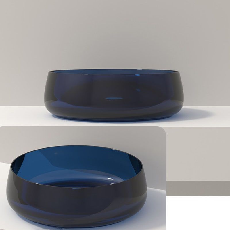 Modern Vessel Bathroom Sink Round with Pop-Up Drain Vessel Sink(Not Included Faucet) Clearhalo 'Bathroom Remodel & Bathroom Fixtures' 'Bathroom Sinks & Faucet Components' 'Bathroom Sinks' 'bathroom_sink' 'Home Improvement' 'home_improvement' 'home_improvement_bathroom_sink' 1200x1200_ddf071ad-6aed-4866-9f38-da86282baef3