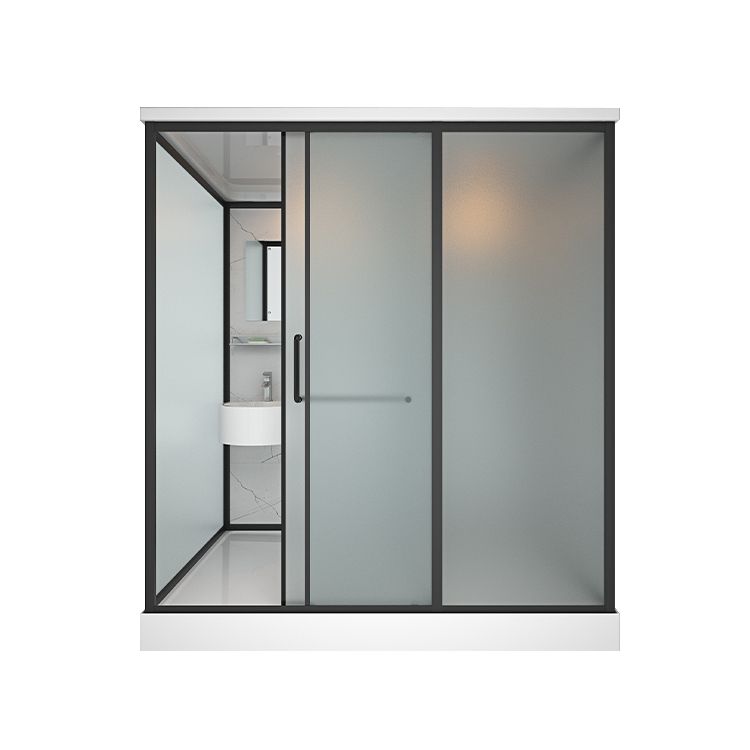 Sliding Shower Enclosure Framed Shower Enclosure with Tempered Glass Clearhalo 'Bathroom Remodel & Bathroom Fixtures' 'Home Improvement' 'home_improvement' 'home_improvement_shower_stalls_enclosures' 'Shower Stalls & Enclosures' 'shower_stalls_enclosures' 'Showers & Bathtubs' 1200x1200_de11e72f-86d7-49a5-b618-db71eaa8da74
