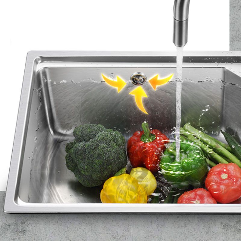 Contemporary Style Kitchen Sink Stainless Steel 2 Holes Drop-In Kitchen Sink Clearhalo 'Home Improvement' 'home_improvement' 'home_improvement_kitchen_sinks' 'Kitchen Remodel & Kitchen Fixtures' 'Kitchen Sinks & Faucet Components' 'Kitchen Sinks' 'kitchen_sinks' 1200x1200_de1b0e5f-b030-41c1-9a26-f24e08147480
