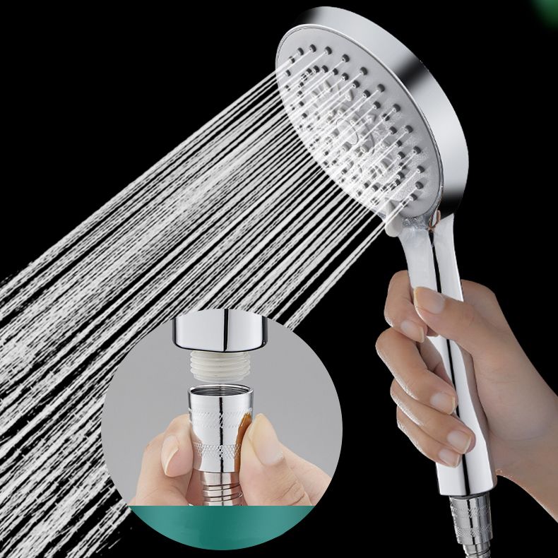Contemporary Handheld Shower Head High Flow 5-Spray Patterns Wall-Mount Showerhead Clearhalo 'Bathroom Remodel & Bathroom Fixtures' 'Home Improvement' 'home_improvement' 'home_improvement_shower_heads' 'Shower Heads' 'shower_heads' 'Showers & Bathtubs Plumbing' 'Showers & Bathtubs' 1200x1200_de1e2abe-d589-421d-aa78-61a0e50fb43e