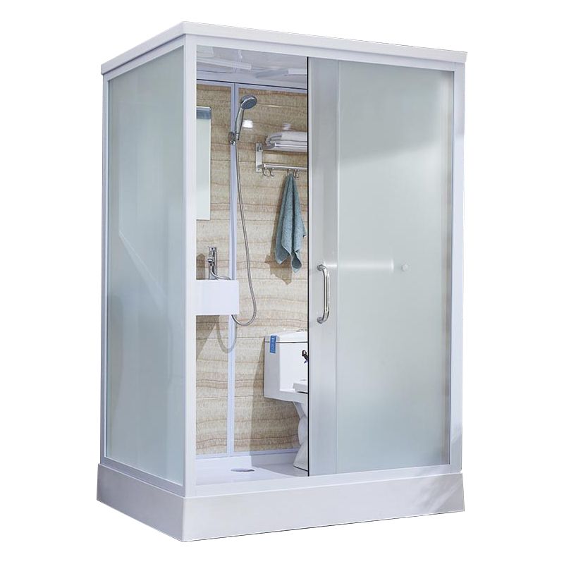 Contemporary Rectangle Shower Stall Clear Framed Shower Stall with Ceiling Clearhalo 'Bathroom Remodel & Bathroom Fixtures' 'Home Improvement' 'home_improvement' 'home_improvement_shower_stalls_enclosures' 'Shower Stalls & Enclosures' 'shower_stalls_enclosures' 'Showers & Bathtubs' 1200x1200_de33fcd3-7cde-475a-9927-1828164a2445