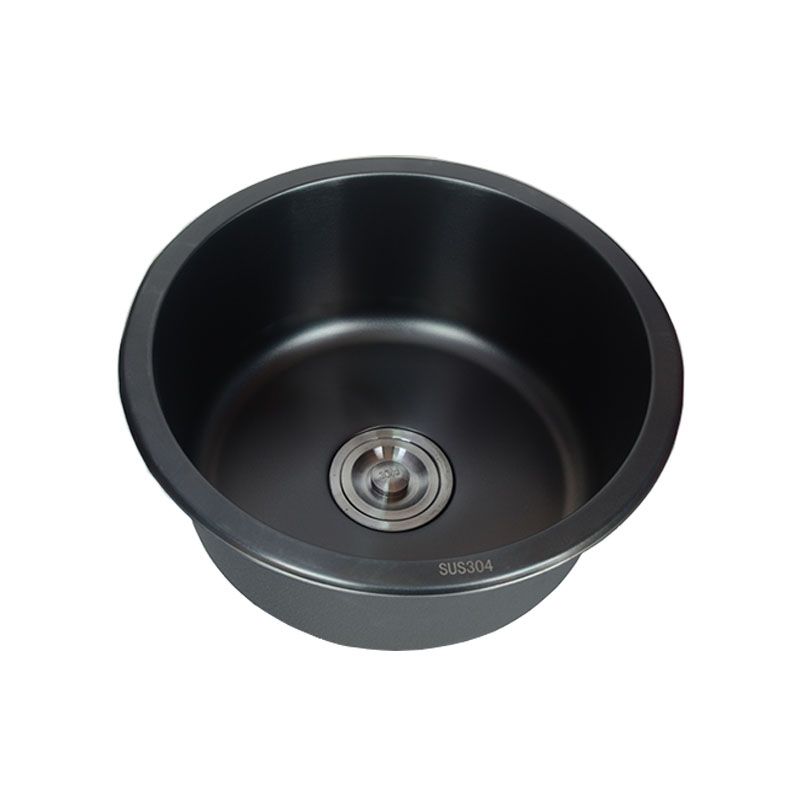 Stainless Steel Round Sink in Black Single Bowl Undermount Sink with Basket Strainer Clearhalo 'Home Improvement' 'home_improvement' 'home_improvement_kitchen_sinks' 'Kitchen Remodel & Kitchen Fixtures' 'Kitchen Sinks & Faucet Components' 'Kitchen Sinks' 'kitchen_sinks' 1200x1200_de3fa807-cad5-46ac-9afd-0b1080b97efc