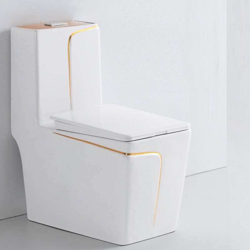 Siphon Jet Toilet Traditional One-Piece Toilet with Slow Close Seat Clearhalo 'Bathroom Remodel & Bathroom Fixtures' 'Home Improvement' 'home_improvement' 'home_improvement_toilets' 'Toilets & Bidets' 'Toilets' 1200x1200_de4c0076-cb85-452d-ba45-aa97d21603a2