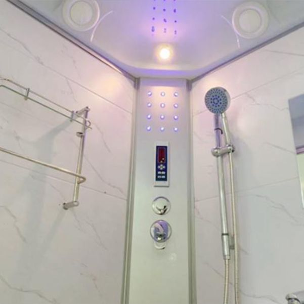 Modern Shower Enclosure Grey Drainer Sliding Door Shower Stall Clearhalo 'Bathroom Remodel & Bathroom Fixtures' 'Home Improvement' 'home_improvement' 'home_improvement_shower_stalls_enclosures' 'Shower Stalls & Enclosures' 'shower_stalls_enclosures' 'Showers & Bathtubs' 1200x1200_de5e2a69-a1ad-4a96-8ccc-e9761851b377