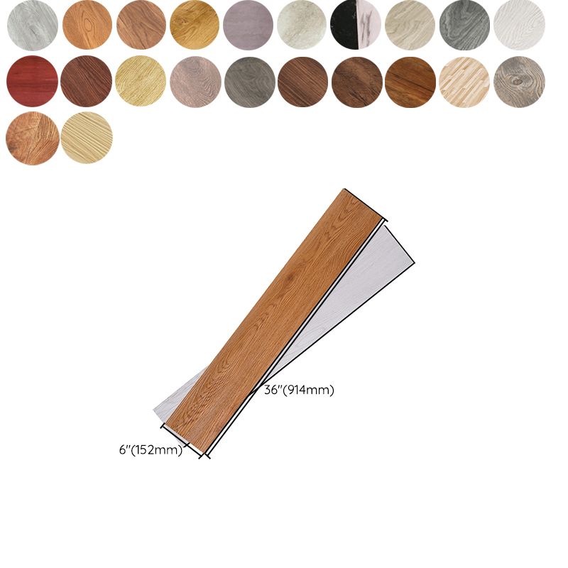 Smooth PVC Flooring Peel and Stick Wood Look Rectangle Vinyl Flooring Clearhalo 'Flooring 'Home Improvement' 'home_improvement' 'home_improvement_vinyl_flooring' 'Vinyl Flooring' 'vinyl_flooring' Walls and Ceiling' 1200x1200_de6cd617-a696-4e7c-bc52-605925f28907