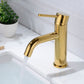 Modern 1-Handle Bathroom Sink Faucet Brushed Gold Vessel Sink Faucet Brass Clearhalo 'Bathroom Remodel & Bathroom Fixtures' 'Bathroom Sink Faucets' 'Bathroom Sinks & Faucet Components' 'bathroom_sink_faucets' 'Home Improvement' 'home_improvement' 'home_improvement_bathroom_sink_faucets' 1200x1200_de74361b-8578-406e-970d-13d5c03fa8d5