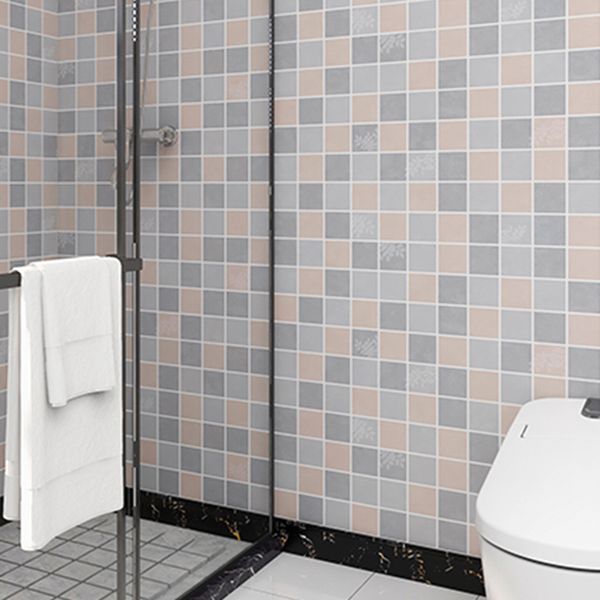 Mosaic Tile Peel and Stick Tile Pvc Bathroom Waterproof Backsplash Wall Tile Clearhalo 'Flooring 'Home Improvement' 'home_improvement' 'home_improvement_peel_stick_blacksplash' 'Peel & Stick Backsplash Tile' 'peel_stick_blacksplash' 'Walls & Ceilings' Walls and Ceiling' 1200x1200_de7bb2b5-5c4d-4340-840c-c329c7de4e54