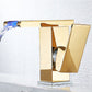 Modern LED Faucet Deck Mounted Waterfall Golden Bathroom Faucet Clearhalo 'Bathroom Remodel & Bathroom Fixtures' 'Bathroom Sink Faucets' 'Bathroom Sinks & Faucet Components' 'bathroom_sink_faucets' 'Home Improvement' 'home_improvement' 'home_improvement_bathroom_sink_faucets' 1200x1200_de8257f5-2dff-4fde-a15a-c28c6c890d1c