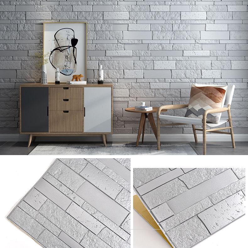 Plastic Wall Paneling Contemporary Peel and Stick Wall Paneling Clearhalo 'Flooring 'Home Improvement' 'home_improvement' 'home_improvement_wall_paneling' 'Wall Paneling' 'wall_paneling' 'Walls & Ceilings' Walls and Ceiling' 1200x1200_dea1cb2f-fdc6-4bbe-a25d-3b2212e8df31