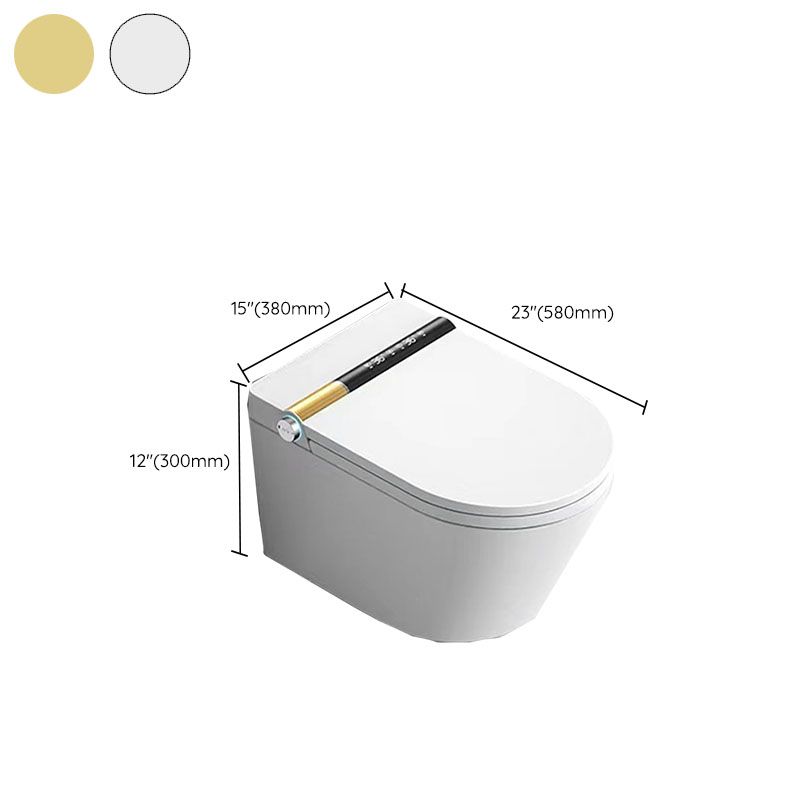 Modern 11.8" H Electronic Elongated Toilet Wall Mounted Bidet Clearhalo 'Bathroom Remodel & Bathroom Fixtures' 'Bidets' 'Home Improvement' 'home_improvement' 'home_improvement_bidets' 'Toilets & Bidets' 1200x1200_dede3f76-9d2a-4aa9-becc-5a216252cbc8