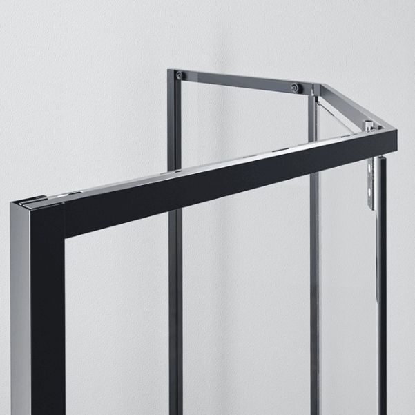 Pivot Transparent Shower Bath Door Tempered Semi-Frameless Shower Door Clearhalo 'Bathroom Remodel & Bathroom Fixtures' 'Home Improvement' 'home_improvement' 'home_improvement_shower_tub_doors' 'Shower and Tub Doors' 'shower_tub_doors' 'Showers & Bathtubs' 1200x1200_dee50017-7efc-43c2-9e20-7b8cfbddd7d0