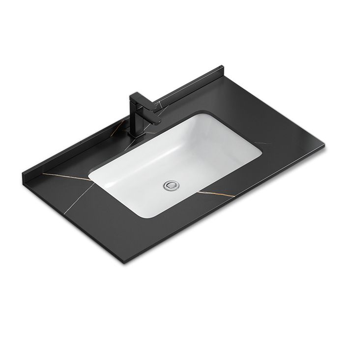 Modern Rectangular Bathroom Vanity Metal Frame Single-Sink Sink Vanity Clearhalo 'Bathroom Remodel & Bathroom Fixtures' 'Bathroom Vanities' 'bathroom_vanities' 'Home Improvement' 'home_improvement' 'home_improvement_bathroom_vanities' 1200x1200_def09283-93e0-40ff-ab75-1575d863f072