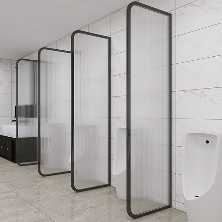 Frame Tempered Fixed Glass Panel Metal Fixed Glass Panel with Square Hardware Clearhalo 'Bathroom Remodel & Bathroom Fixtures' 'Home Improvement' 'home_improvement' 'home_improvement_shower_tub_doors' 'Shower and Tub Doors' 'shower_tub_doors' 'Showers & Bathtubs' 1200x1200_df56c51f-5dfb-41ed-8e09-c8569204bbbc