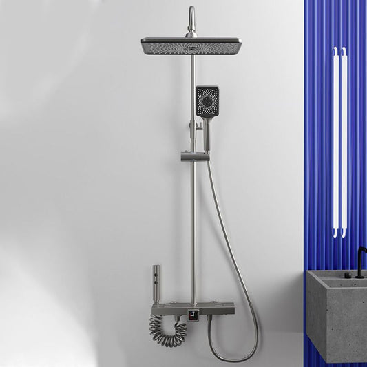 Modern Shower Trim Pure Color Slide Bar Included Shower Combo Clearhalo 'Bathroom Remodel & Bathroom Fixtures' 'Home Improvement' 'home_improvement' 'home_improvement_shower_faucets' 'Shower Faucets & Systems' 'shower_faucets' 'Showers & Bathtubs Plumbing' 'Showers & Bathtubs' 1200x1200_dfa62e62-5515-4c9b-87d5-15182f1c5ecf