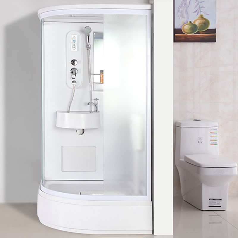 Double Sliding Shower Enclosure Clear Glass Framed Shower Enclosure Clearhalo 'Bathroom Remodel & Bathroom Fixtures' 'Home Improvement' 'home_improvement' 'home_improvement_shower_stalls_enclosures' 'Shower Stalls & Enclosures' 'shower_stalls_enclosures' 'Showers & Bathtubs' 1200x1200_dfa8fc34-d022-483e-9769-ba866034f0de