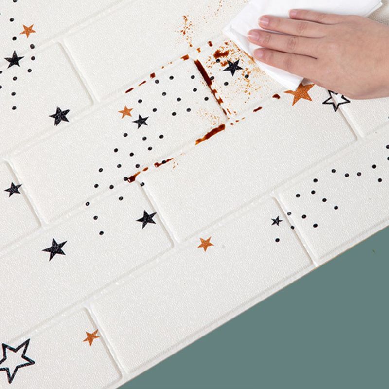 XPE Foam Wall Paneling Star Print Square Waterproof Wall Paneling for Living Room Clearhalo 'Flooring 'Home Improvement' 'home_improvement' 'home_improvement_wall_paneling' 'Wall Paneling' 'wall_paneling' 'Walls & Ceilings' Walls and Ceiling' 1200x1200_dfaf6fc6-2fa8-4818-b98d-2ad9f4ef9705