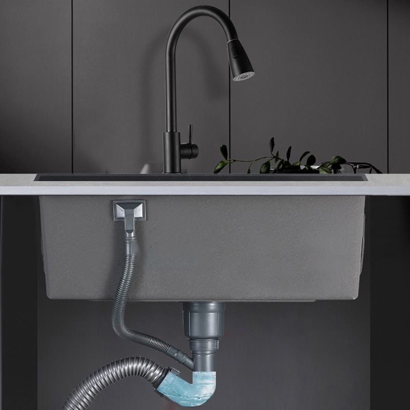 Stainless Steel Kitchen Sink Rectangle Shape Kitchen Sink with Center Drain Placement Clearhalo 'Home Improvement' 'home_improvement' 'home_improvement_kitchen_sinks' 'Kitchen Remodel & Kitchen Fixtures' 'Kitchen Sinks & Faucet Components' 'Kitchen Sinks' 'kitchen_sinks' 1200x1200_dfb2b597-2e9f-439b-9ab7-a82408615f39