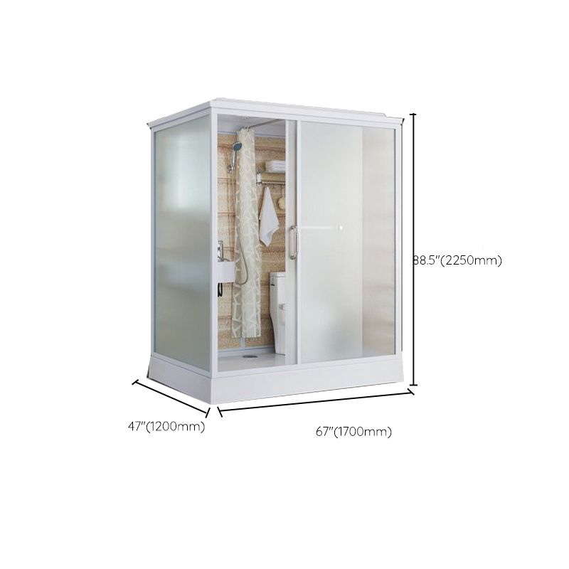Modern Framed Shower Stall Clear Tempered Shower Stall for Bathroom Clearhalo 'Bathroom Remodel & Bathroom Fixtures' 'Home Improvement' 'home_improvement' 'home_improvement_shower_stalls_enclosures' 'Shower Stalls & Enclosures' 'shower_stalls_enclosures' 'Showers & Bathtubs' 1200x1200_dfc2b44a-4325-43db-ad42-621f4014c664