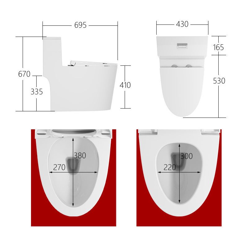 Floor Mount Flush Toilet Concealed Tank One-Piece Toilet with Slow Close Seat Clearhalo 'Bathroom Remodel & Bathroom Fixtures' 'Home Improvement' 'home_improvement' 'home_improvement_toilets' 'Toilets & Bidets' 'Toilets' 1200x1200_dfc83bfe-eac7-468f-9f7c-eb9252b17043