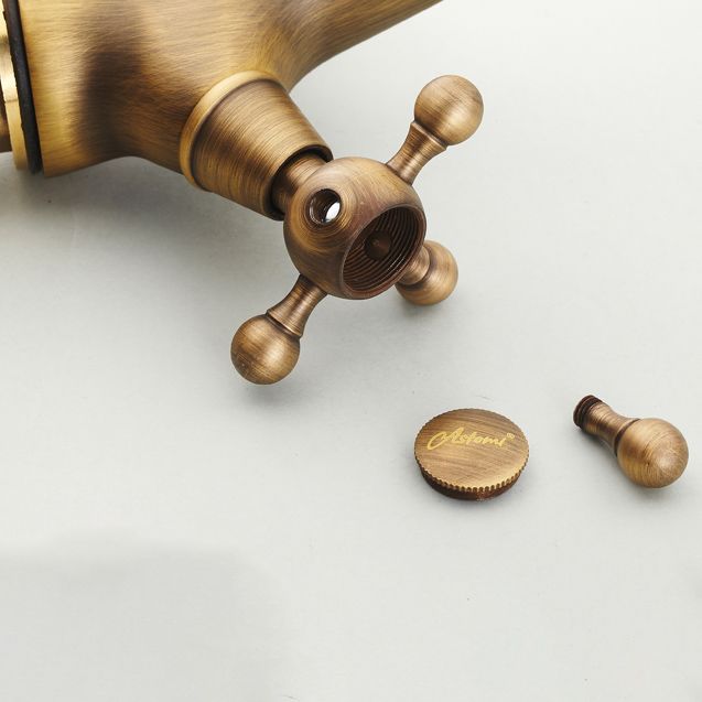 Vintage Wide Spread Bathroom Faucet Industrial Cross Handles Lavatory Faucet Clearhalo 'Bathroom Remodel & Bathroom Fixtures' 'Bathroom Sink Faucets' 'Bathroom Sinks & Faucet Components' 'bathroom_sink_faucets' 'Home Improvement' 'home_improvement' 'home_improvement_bathroom_sink_faucets' 1200x1200_dfc99b0a-b0db-43be-8230-37188f8a872c