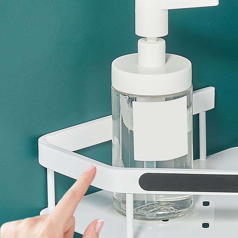 Matte White 3-Piece Modern Bathroom Accessory Set, Bath Shelf Clearhalo 'Bathroom Hardware Sets' 'Bathroom Hardware' 'Bathroom Remodel & Bathroom Fixtures' 'bathroom_hardware_sets' 'Home Improvement' 'home_improvement' 'home_improvement_bathroom_hardware_sets' 1200x1200_dfd66b49-50ee-4e5f-af8c-7df048504660