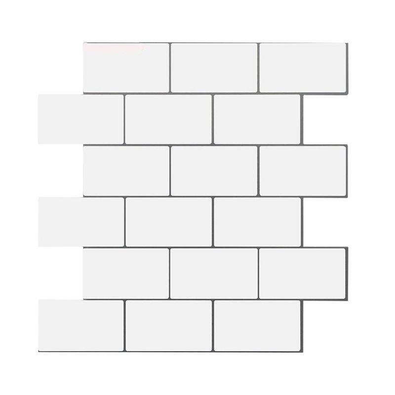 Peel and Stick Tiles Rectangle Stain Resistant PVC Subway Peel and Stick Tiles for Kitchen Clearhalo 'Flooring 'Home Improvement' 'home_improvement' 'home_improvement_peel_stick_blacksplash' 'Peel & Stick Backsplash Tile' 'peel_stick_blacksplash' 'Walls & Ceilings' Walls and Ceiling' 1200x1200_dfdbf382-dbbb-47ae-9417-9a8b9866c9e7