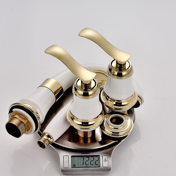 Tradition Bath Filler Trim Deck Mounted Swivel Spout Tub Filler Trim Clearhalo 'Bathroom Remodel & Bathroom Fixtures' 'Bathtub Faucets' 'bathtub_faucets' 'Home Improvement' 'home_improvement' 'home_improvement_bathtub_faucets' 1200x1200_e0062c01-8c32-4ab7-8e15-f0d7f7f531ef