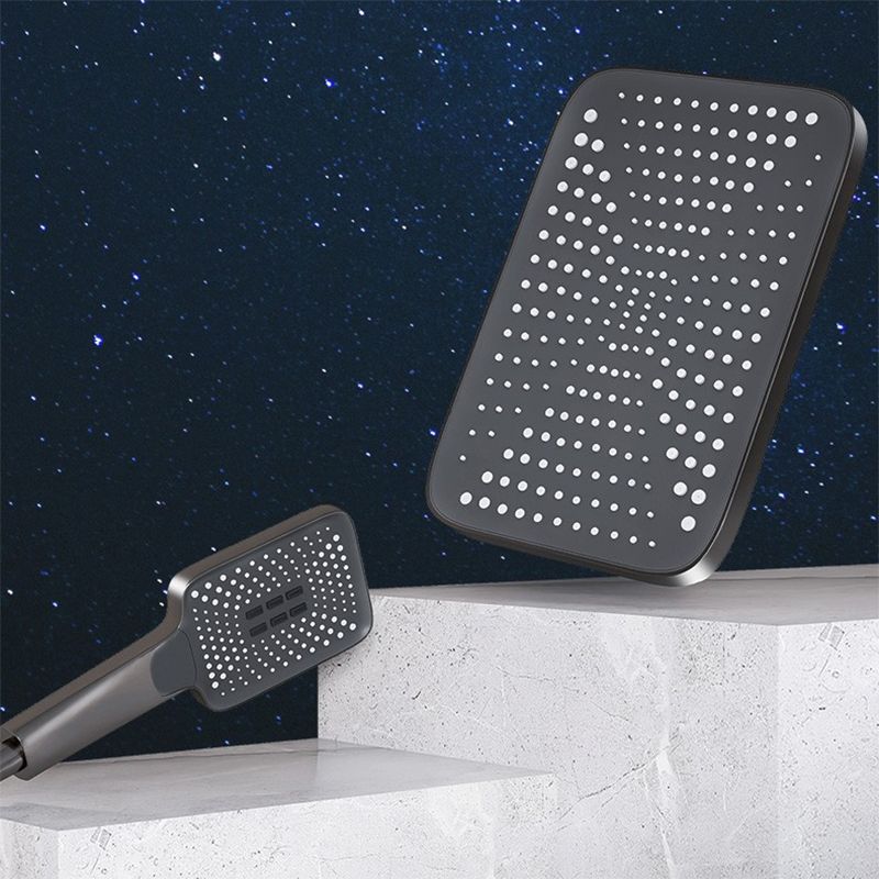 Modern Adjustable Water Flow Square Shower Faucet Shower Hose Shower System on Wall Clearhalo 'Bathroom Remodel & Bathroom Fixtures' 'Home Improvement' 'home_improvement' 'home_improvement_shower_faucets' 'Shower Faucets & Systems' 'shower_faucets' 'Showers & Bathtubs Plumbing' 'Showers & Bathtubs' 1200x1200_e01a2c01-7564-476c-a637-b898575099f5