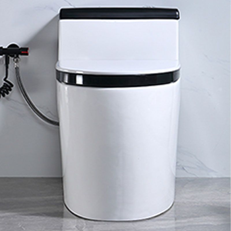 Floor Mount Toilet Black and White Toilet with Siphon Jet Water-saving Function Clearhalo 'Bathroom Remodel & Bathroom Fixtures' 'Home Improvement' 'home_improvement' 'home_improvement_toilets' 'Toilets & Bidets' 'Toilets' 1200x1200_e0275c85-4e59-4f0f-baee-6b50e41c8210