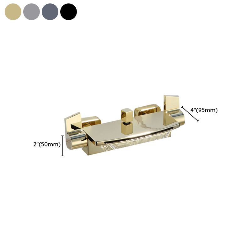 Modern Tub Faucet Trim Copper with Diverter and Hose Wall Mounted Bath Filler Clearhalo 'Bathroom Remodel & Bathroom Fixtures' 'Bathtub Faucets' 'bathtub_faucets' 'Home Improvement' 'home_improvement' 'home_improvement_bathtub_faucets' 1200x1200_e043b422-8c92-4b3f-aa88-3e1bc782ce4d