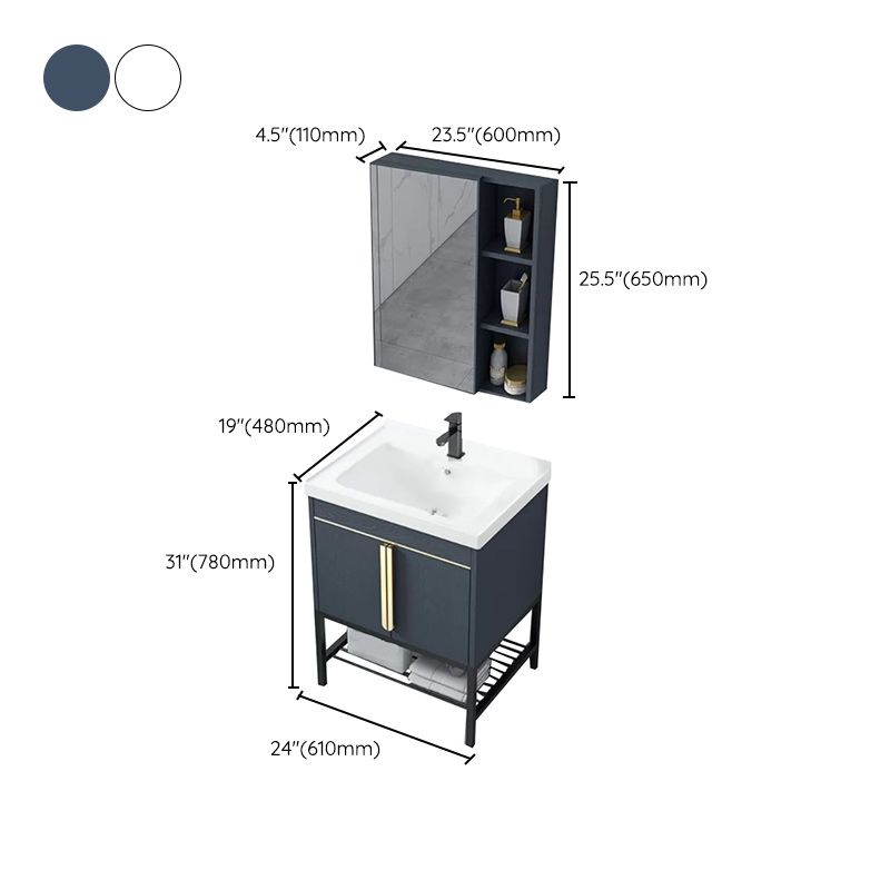 Modern Stainless Steel Bathroom Sink Vanity Faucet Included Vanity Sink Clearhalo 'Bathroom Remodel & Bathroom Fixtures' 'Bathroom Vanities' 'bathroom_vanities' 'Home Improvement' 'home_improvement' 'home_improvement_bathroom_vanities' 1200x1200_e04553fb-c737-4da0-86fb-a54502db8c65