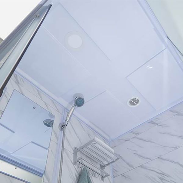 Single Sliding Tempered Glass Shower Stall Rectangle Frosted Shower Kit Clearhalo 'Bathroom Remodel & Bathroom Fixtures' 'Home Improvement' 'home_improvement' 'home_improvement_shower_stalls_enclosures' 'Shower Stalls & Enclosures' 'shower_stalls_enclosures' 'Showers & Bathtubs' 1200x1200_e049737d-631a-4ea3-aeae-2022a825fd71